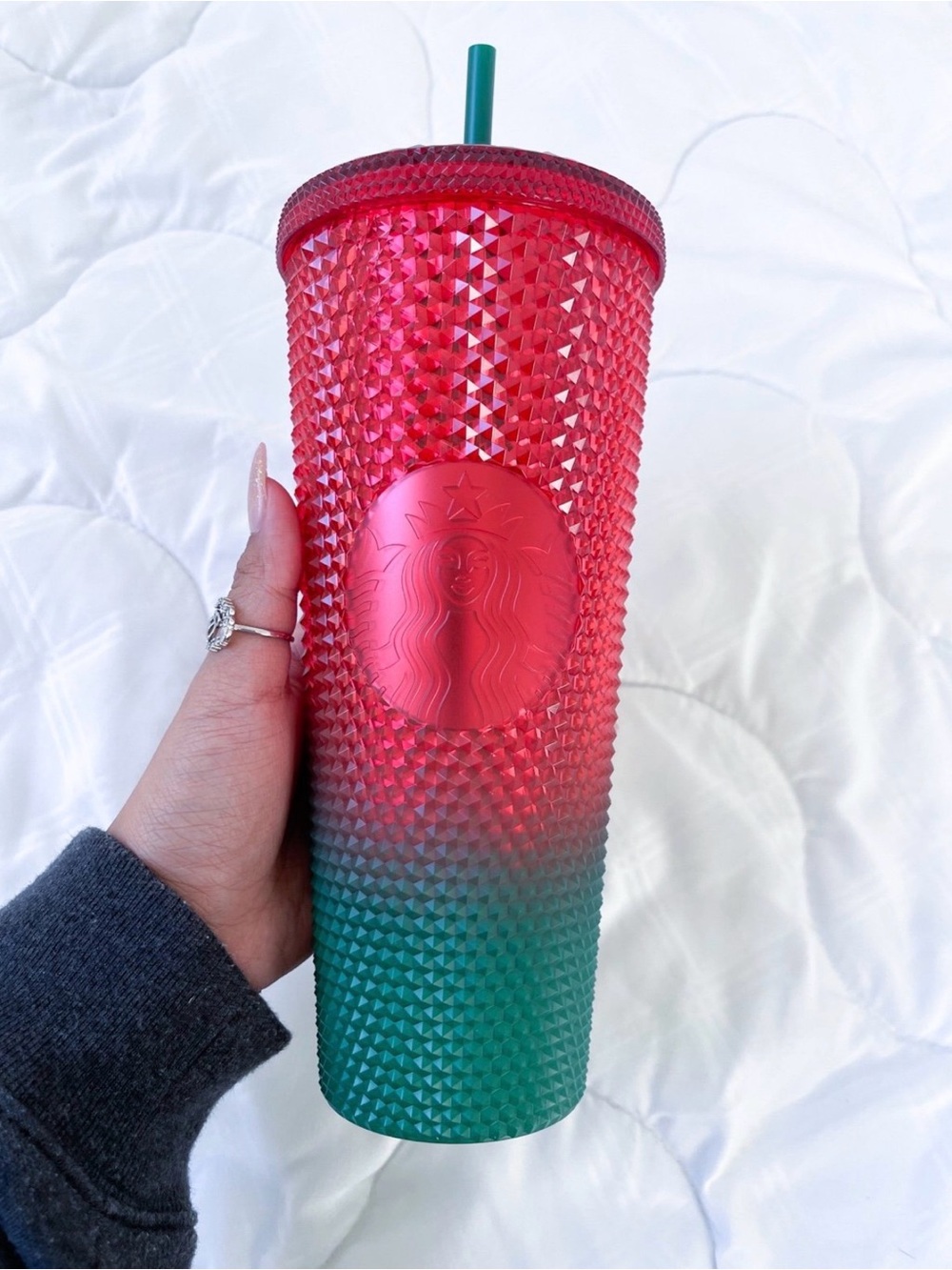 Starbucks Disney Parks Christmas Studded Ombre Tumbler